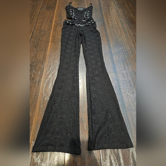 Elegant Black Flare Pants - Picture 6 of 10